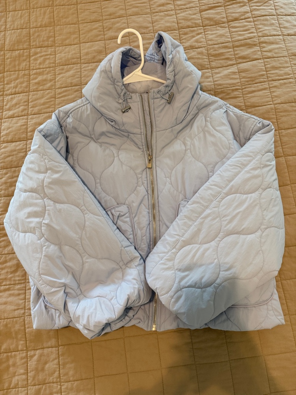 Target All In Motion- Light Blue Quilted Puffer Jacket with High Collar